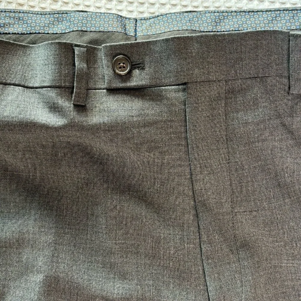 Lauren Ralph Lauren High Performance Wool Dress Pants Mens 40x32 Gray Flat Front